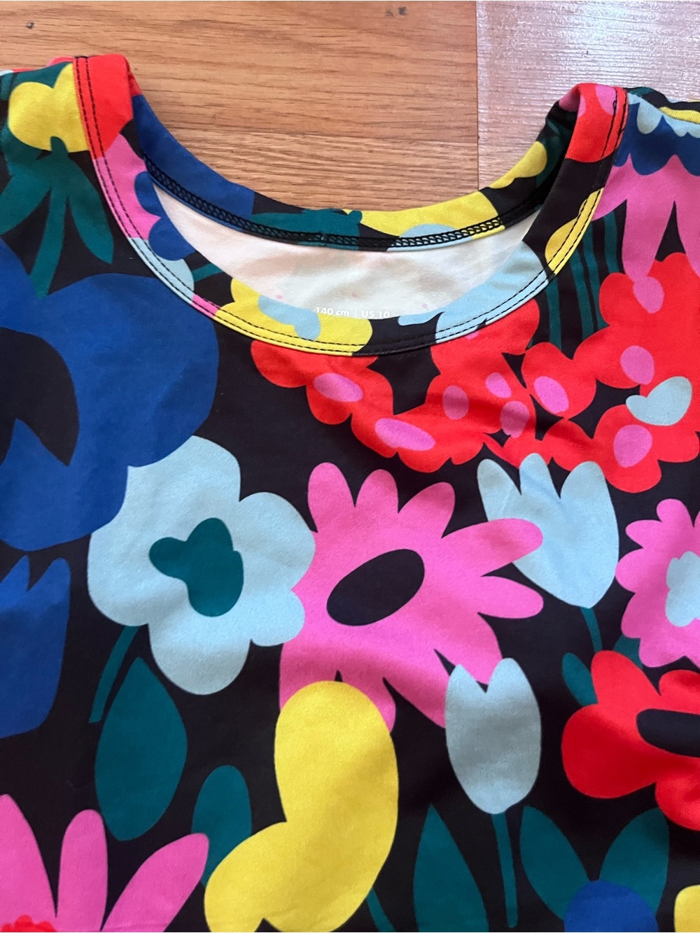 Hanna Andersson Navy Floral Tank Dress with Ruffle Hem - Picture 3 of 6